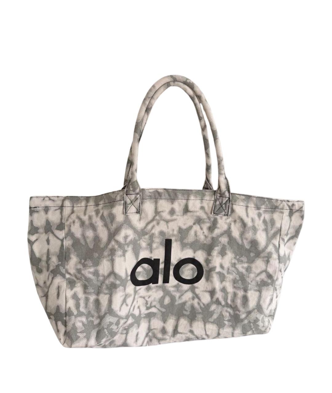 ALO YOGA Серая тканевая сумка тоут, фото 1