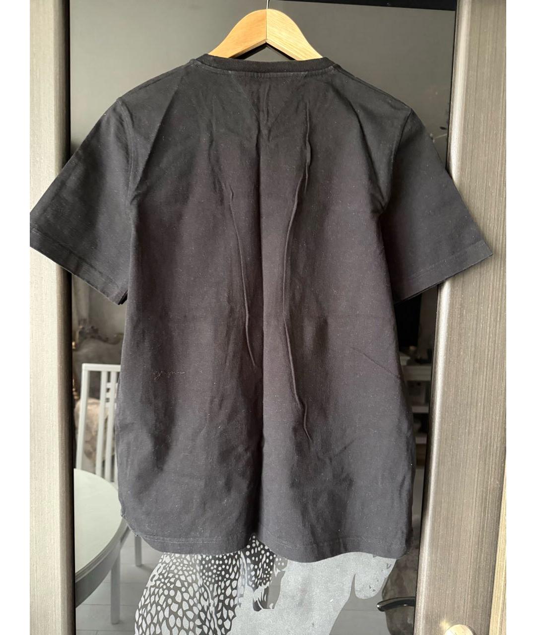 BOTTEGA VENETA Черная хлопковая футболка, фото 2