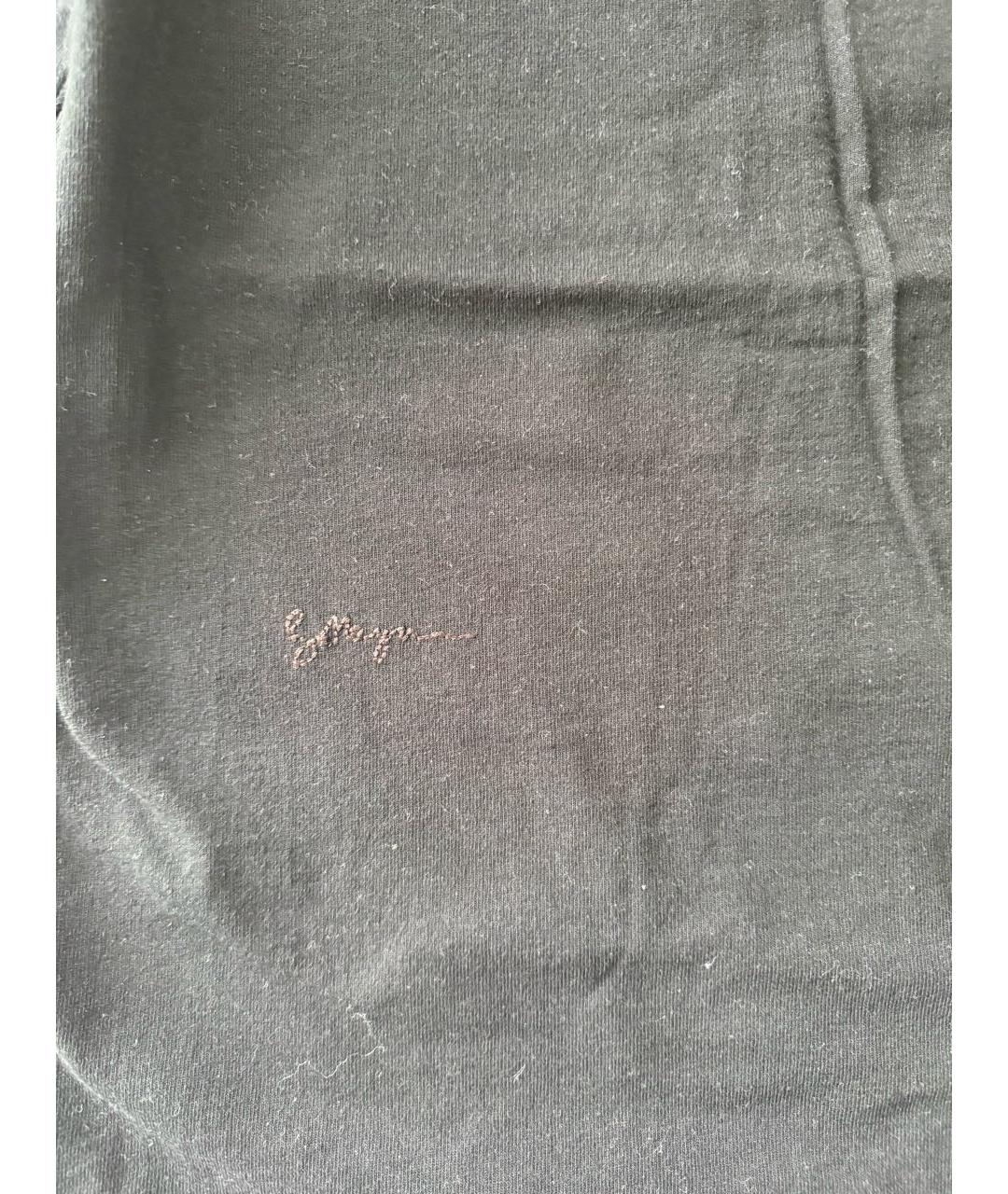 BOTTEGA VENETA Черная хлопковая футболка, фото 4