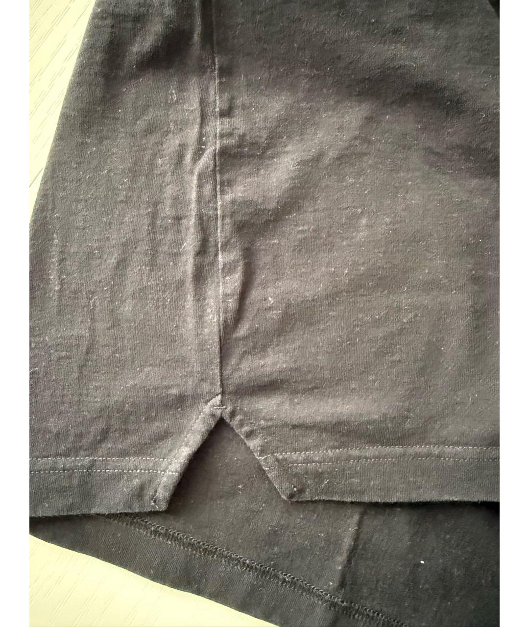 BOTTEGA VENETA Черная хлопковая футболка, фото 5