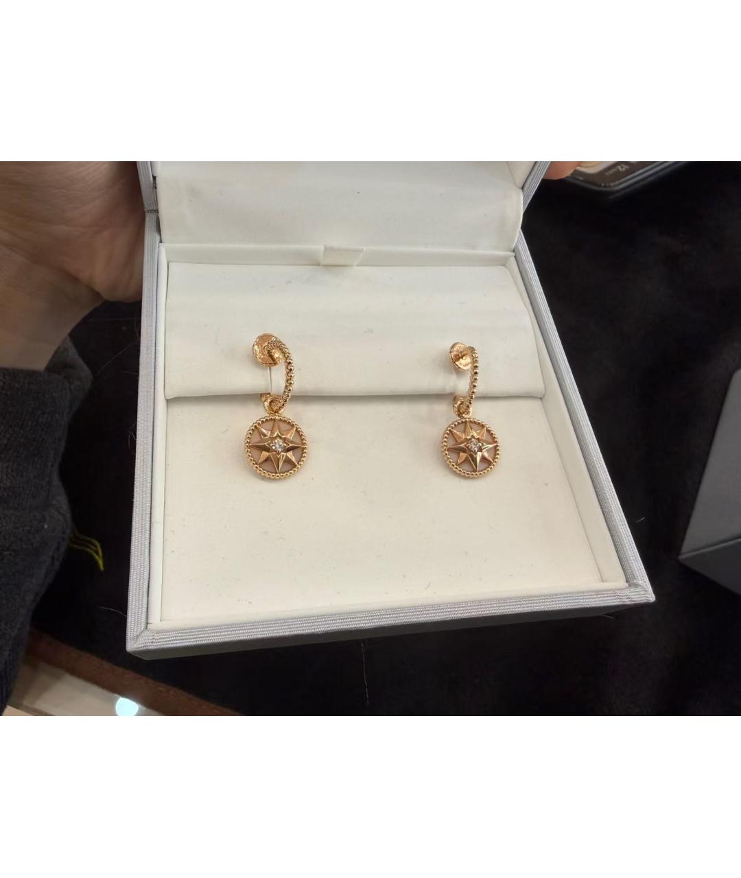 CHRISTIAN DIOR Золотые серьги, фото 4