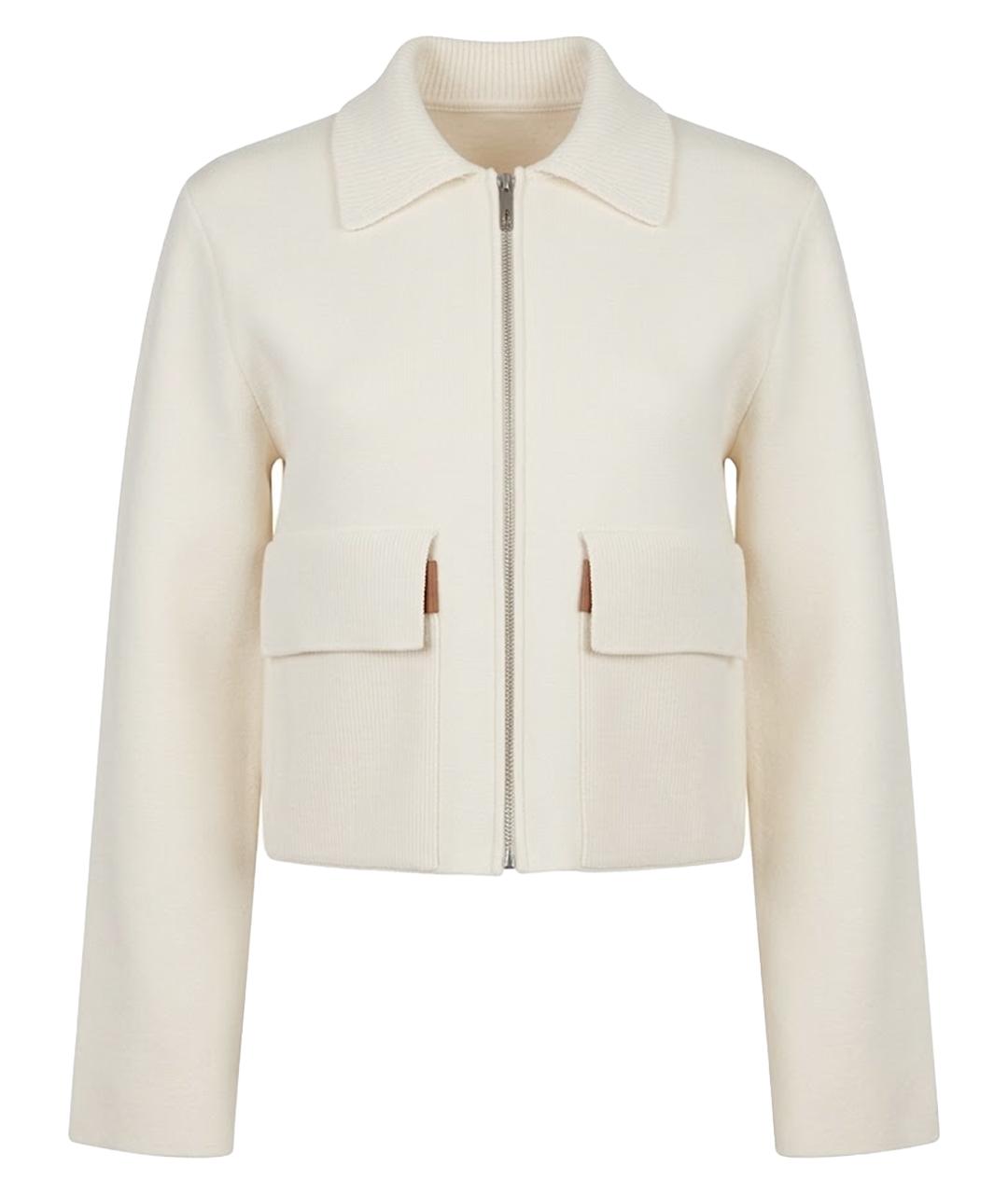 HERMES Бежевый шерстяной кардиган, фото 1