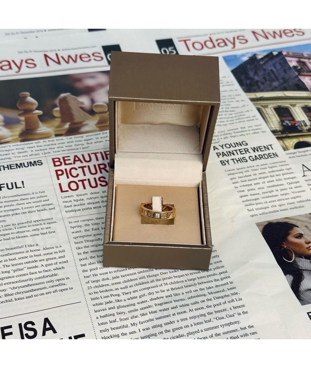 BVLGARI Розовое кольцо из розового золота, фото 3