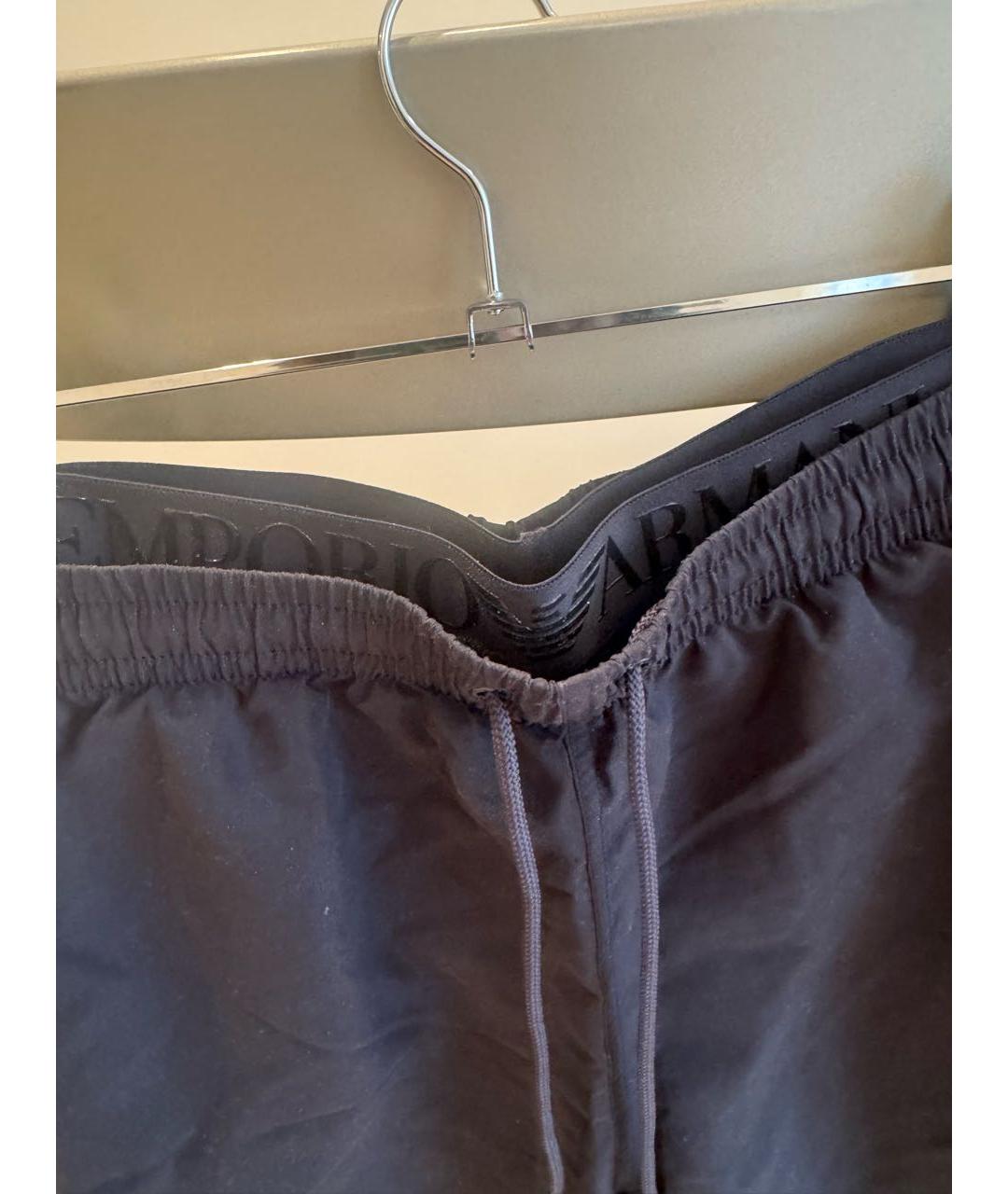 EMPORIO ARMANI Черные полиэстеровые плавки, фото 3