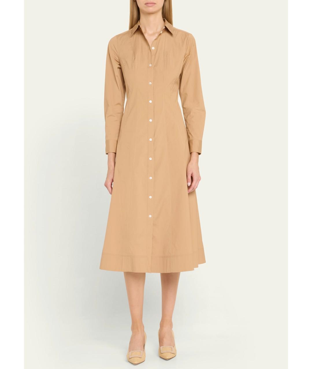 MANOLO BLAHNIK Бежевые кожаные туфли, фото 8