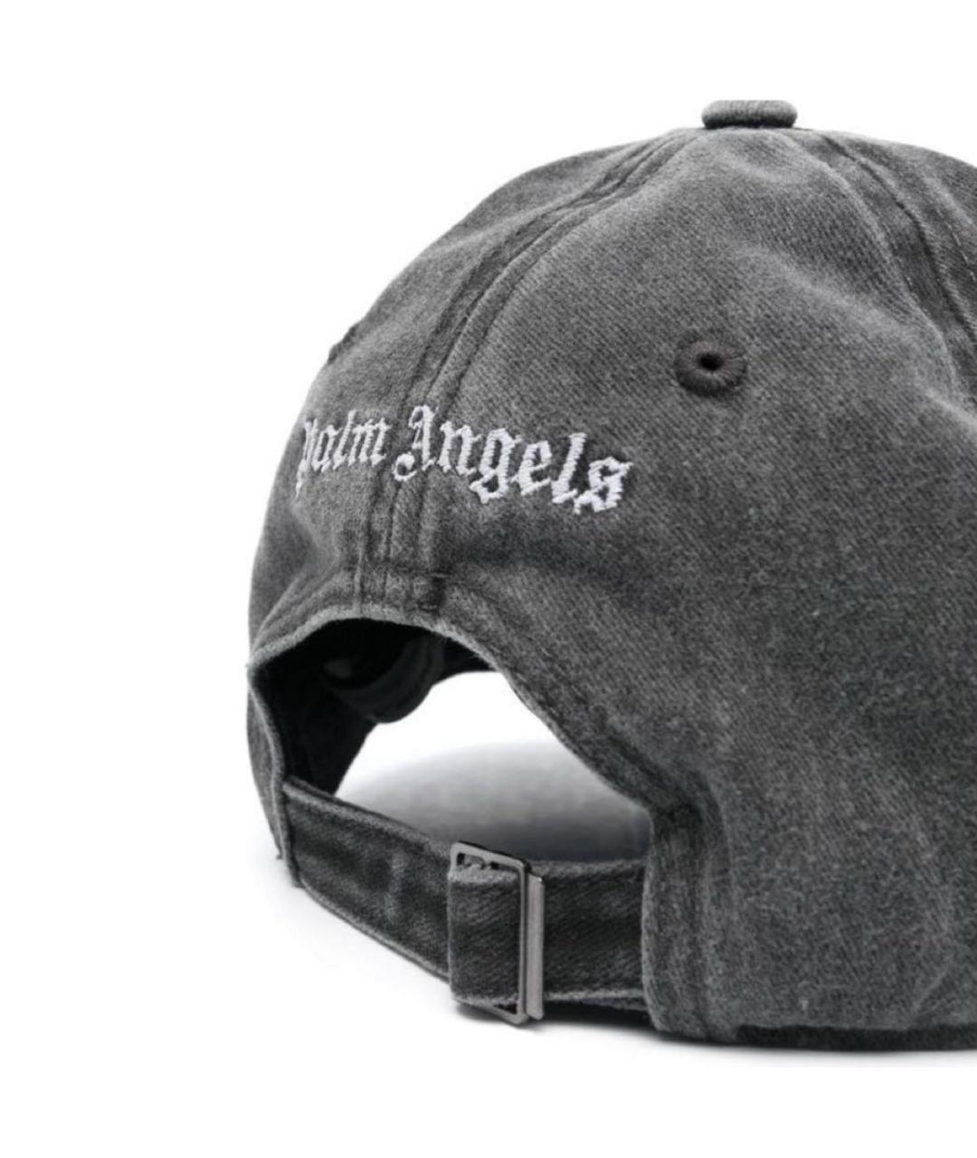PALM ANGELS Серая хлопковая кепка/бейсболка, фото 3