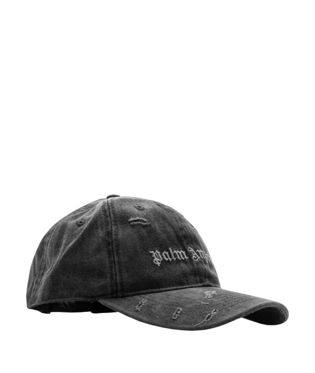 PALM ANGELS Серая хлопковая кепка/бейсболка, фото 1
