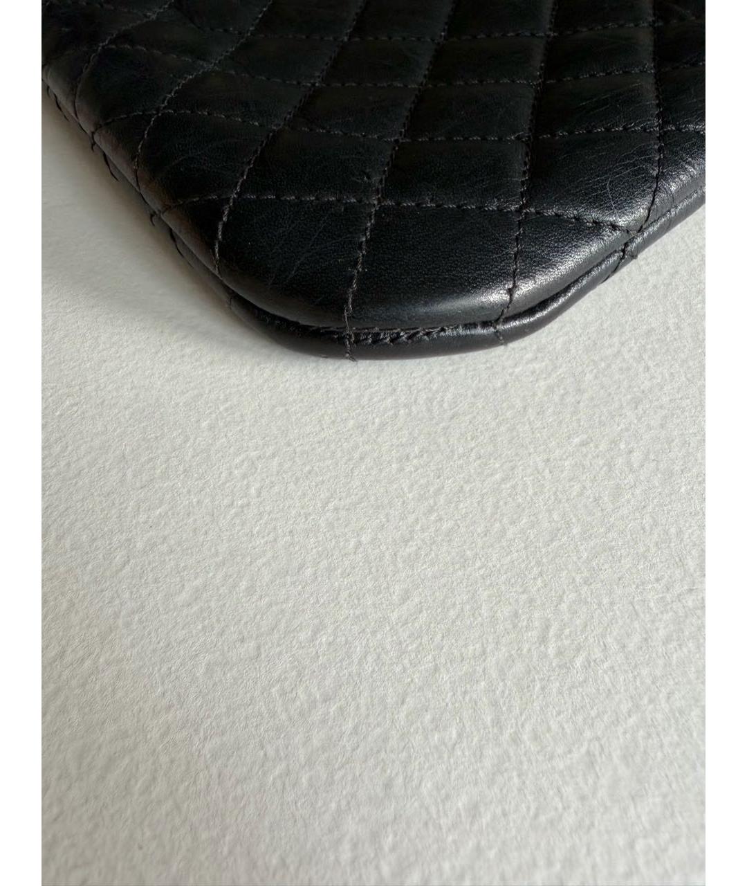 CHANEL Черная кожаная сумка через плечо, фото 6