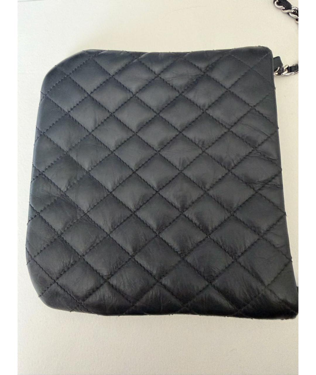 CHANEL Черная кожаная сумка через плечо, фото 2