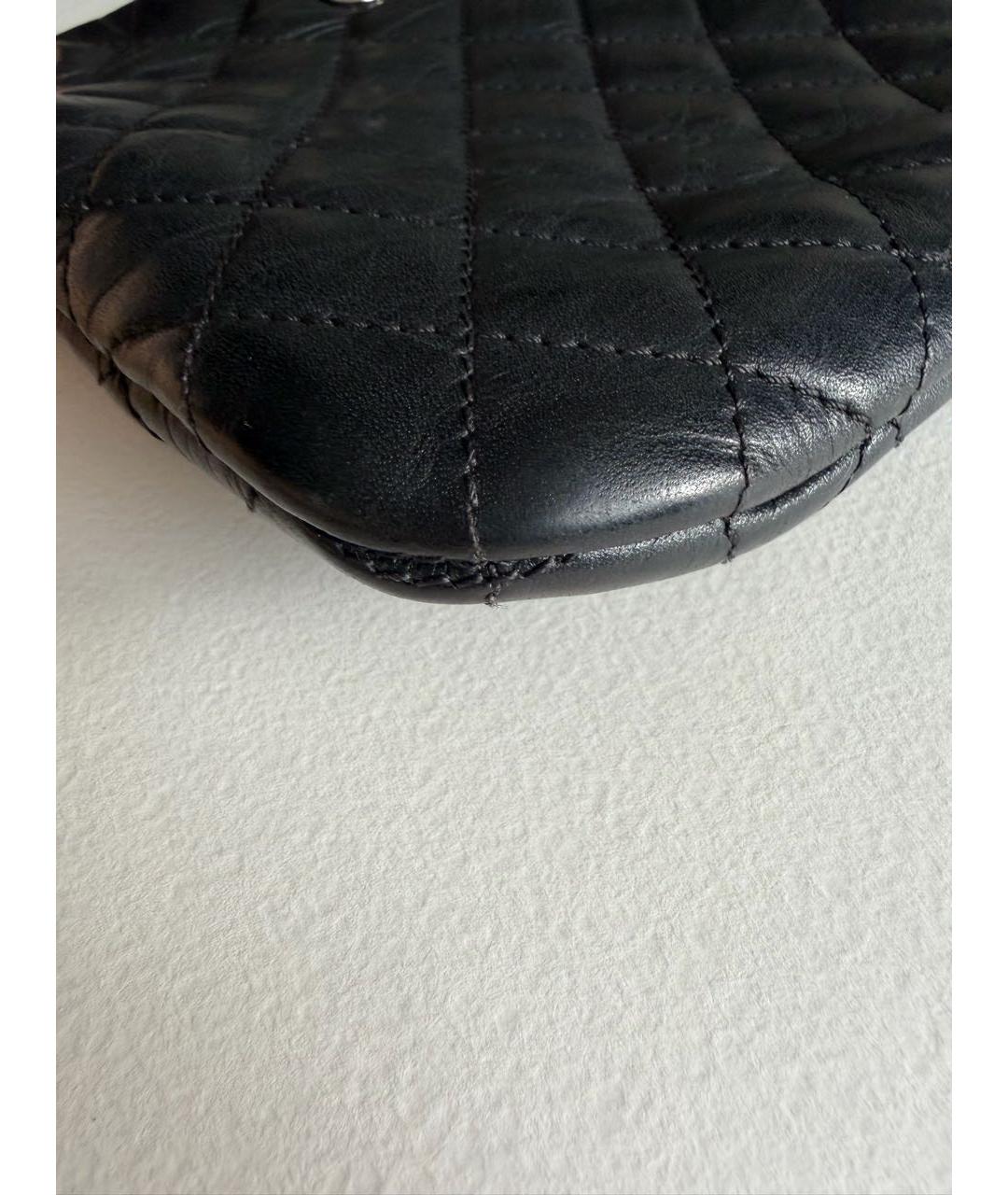 CHANEL Черная кожаная сумка через плечо, фото 5