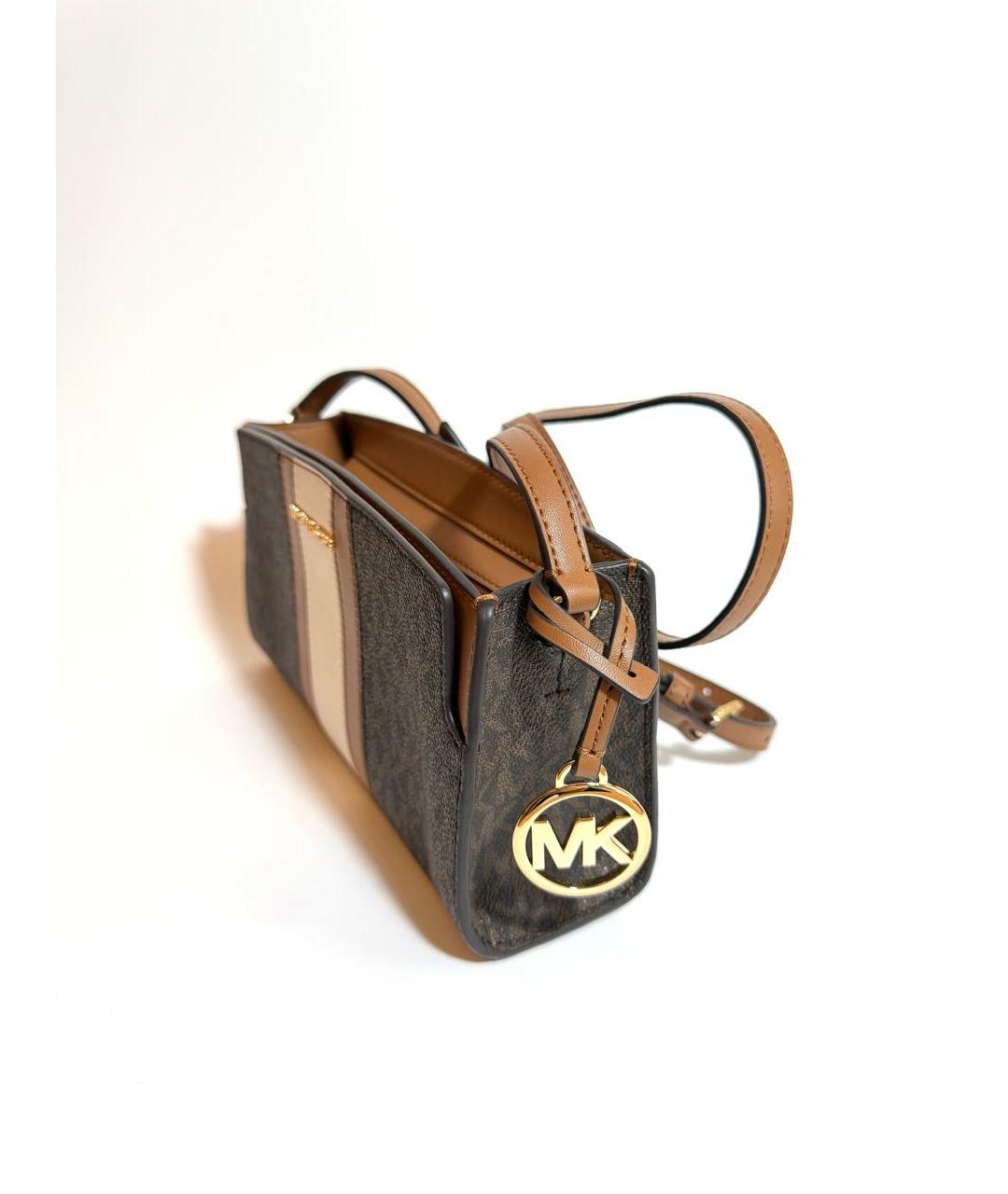 MICHAEL KORS Коричневая кожаная сумка через плечо, фото 2