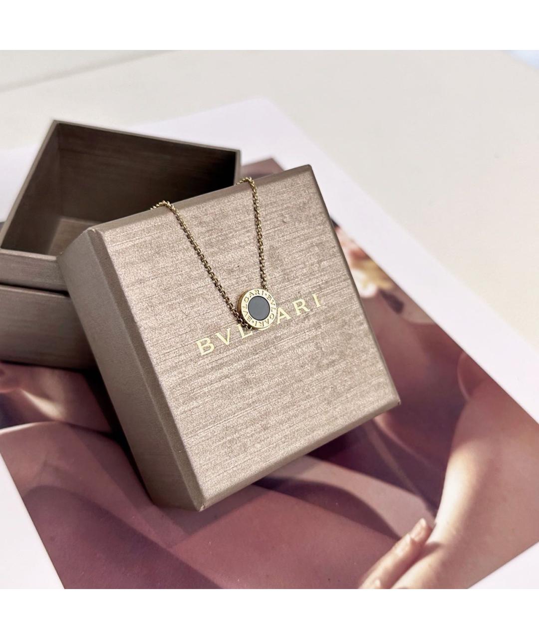 BVLGARI Черный браслет из желтого золота, фото 2