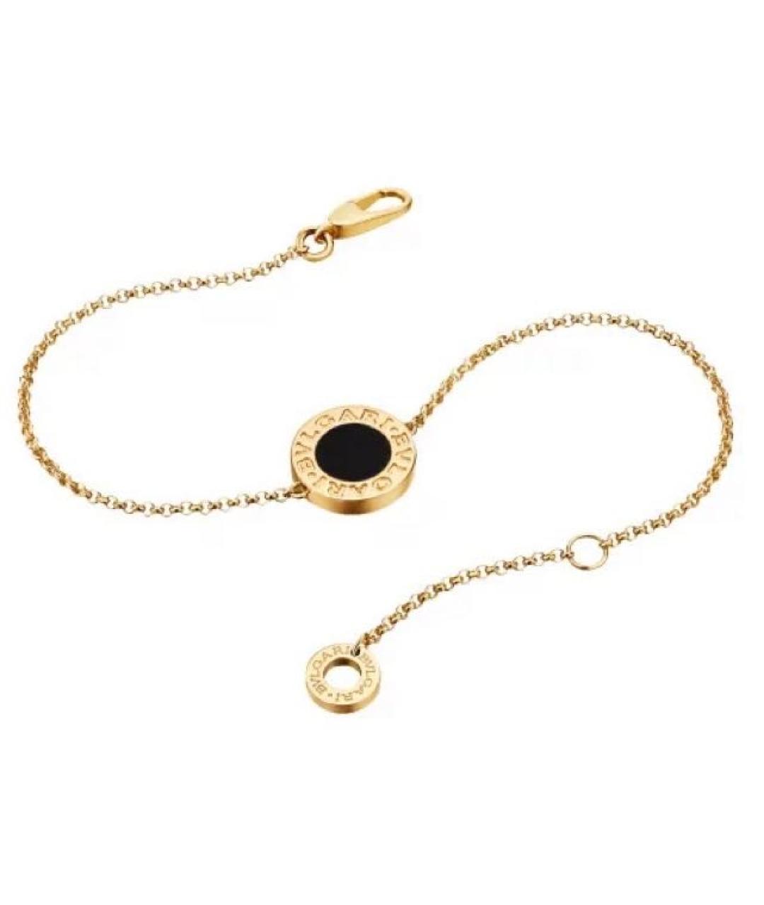 BVLGARI Черный браслет из желтого золота, фото 6