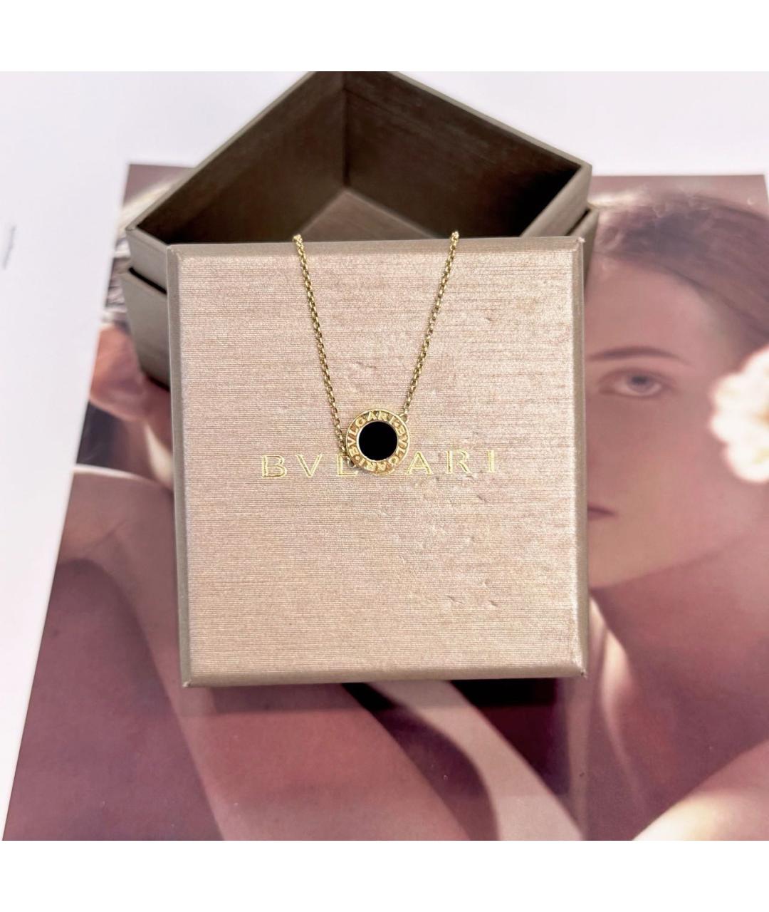 BVLGARI Черный браслет из желтого золота, фото 5