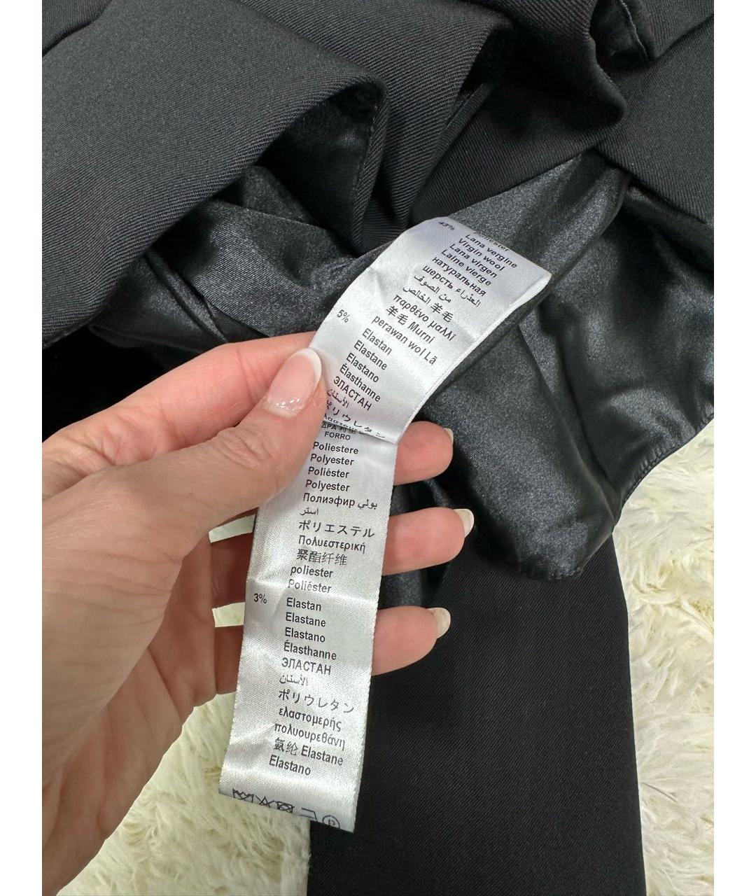 ELISABETTA FRANCHI Черный полиэстеровый костюм с юбками, фото 7