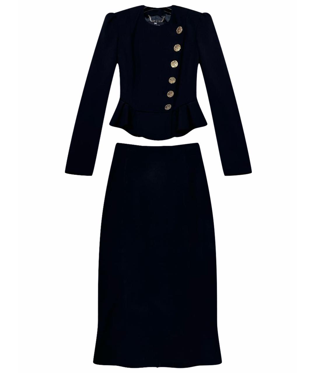 ELISABETTA FRANCHI Черный полиэстеровый костюм с юбками, фото 1