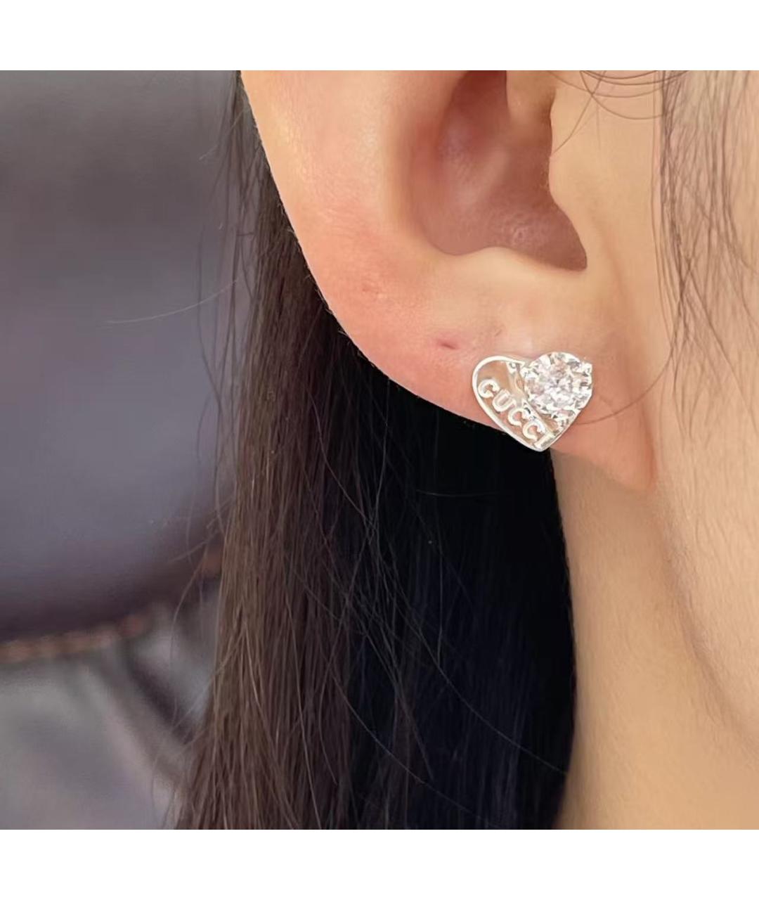GUCCI Серебряные серьги, фото 6