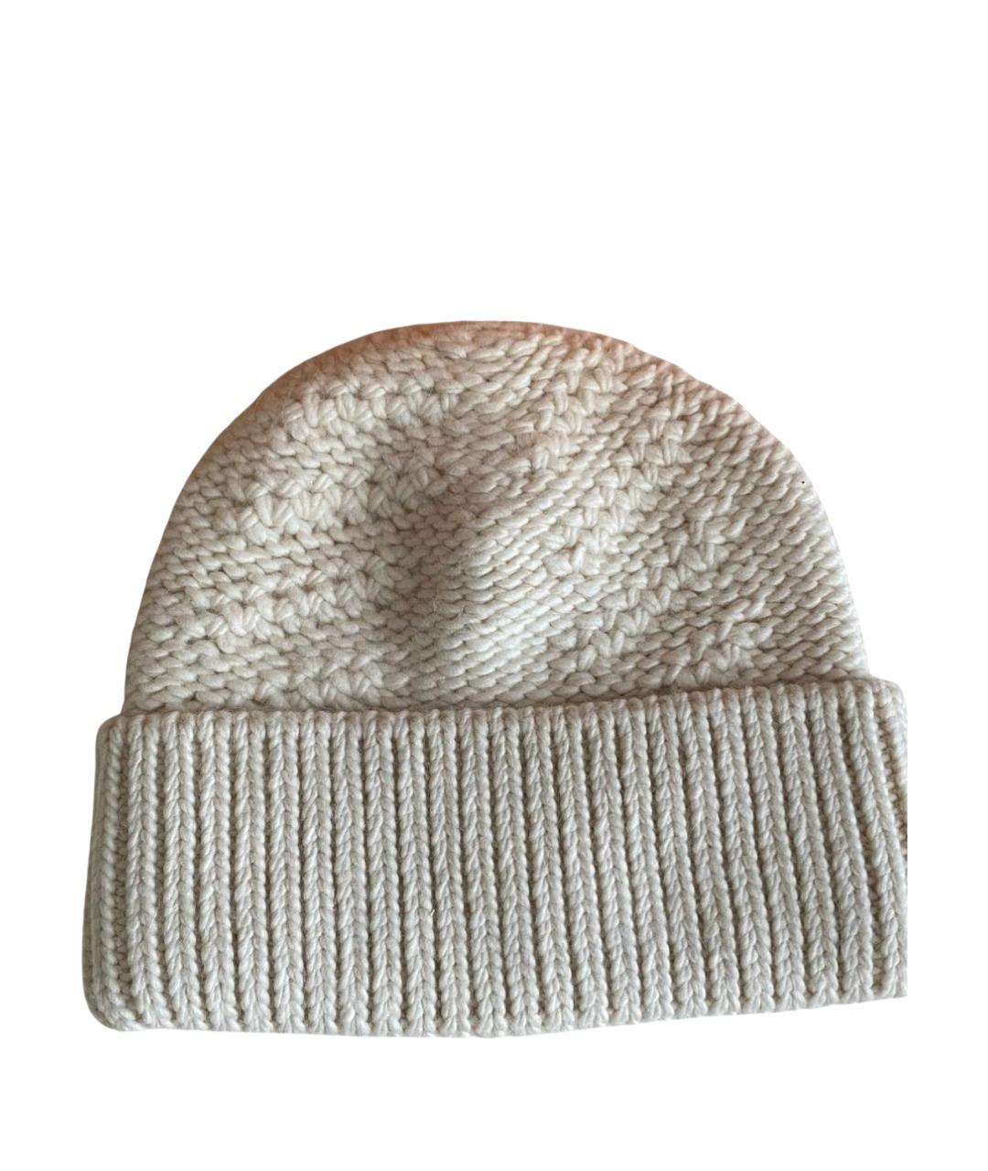 LOUIS VUITTON Бежевая шерстяная шапка, фото 1