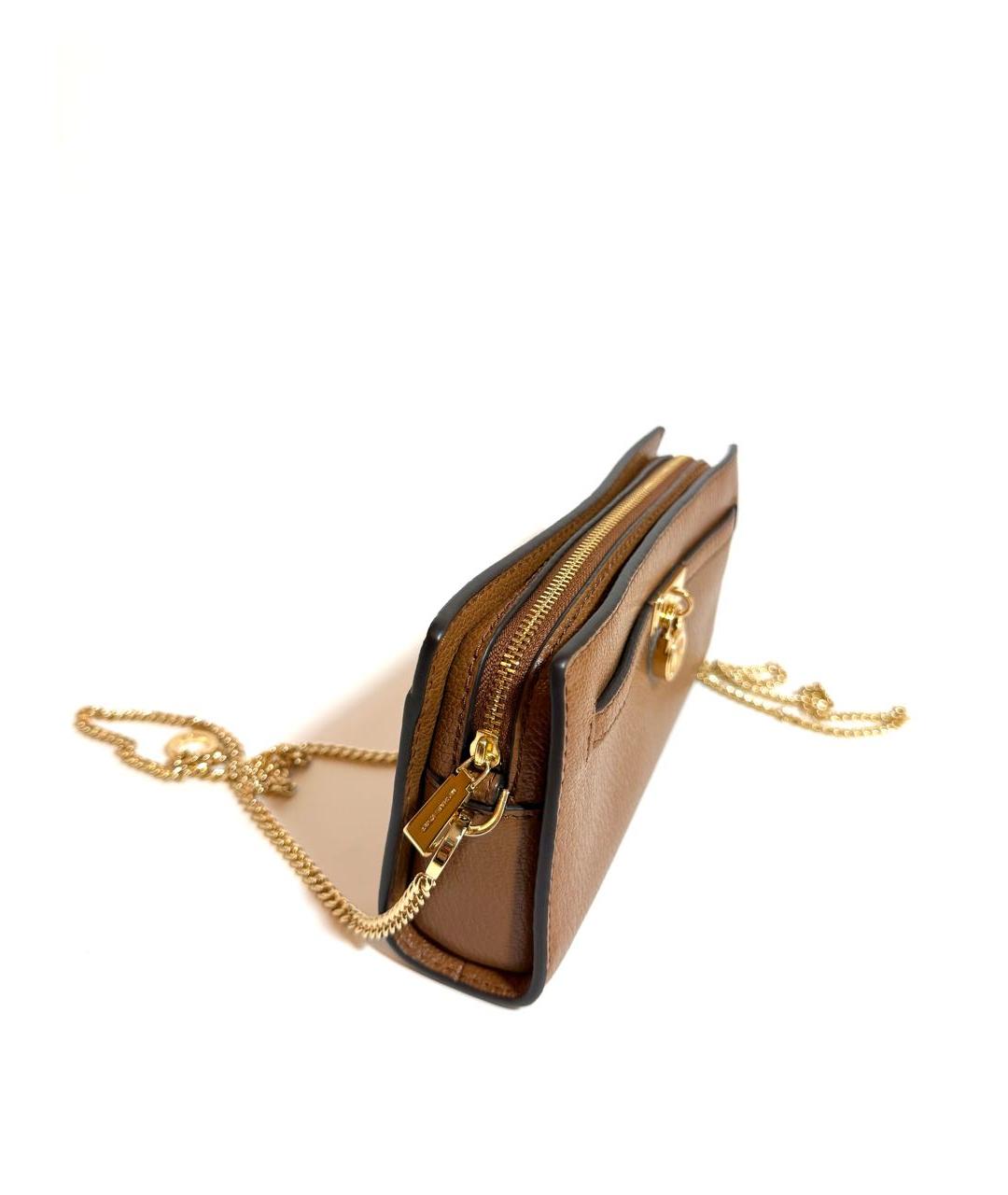 MICHAEL KORS Коричневая кожаная сумка через плечо, фото 2