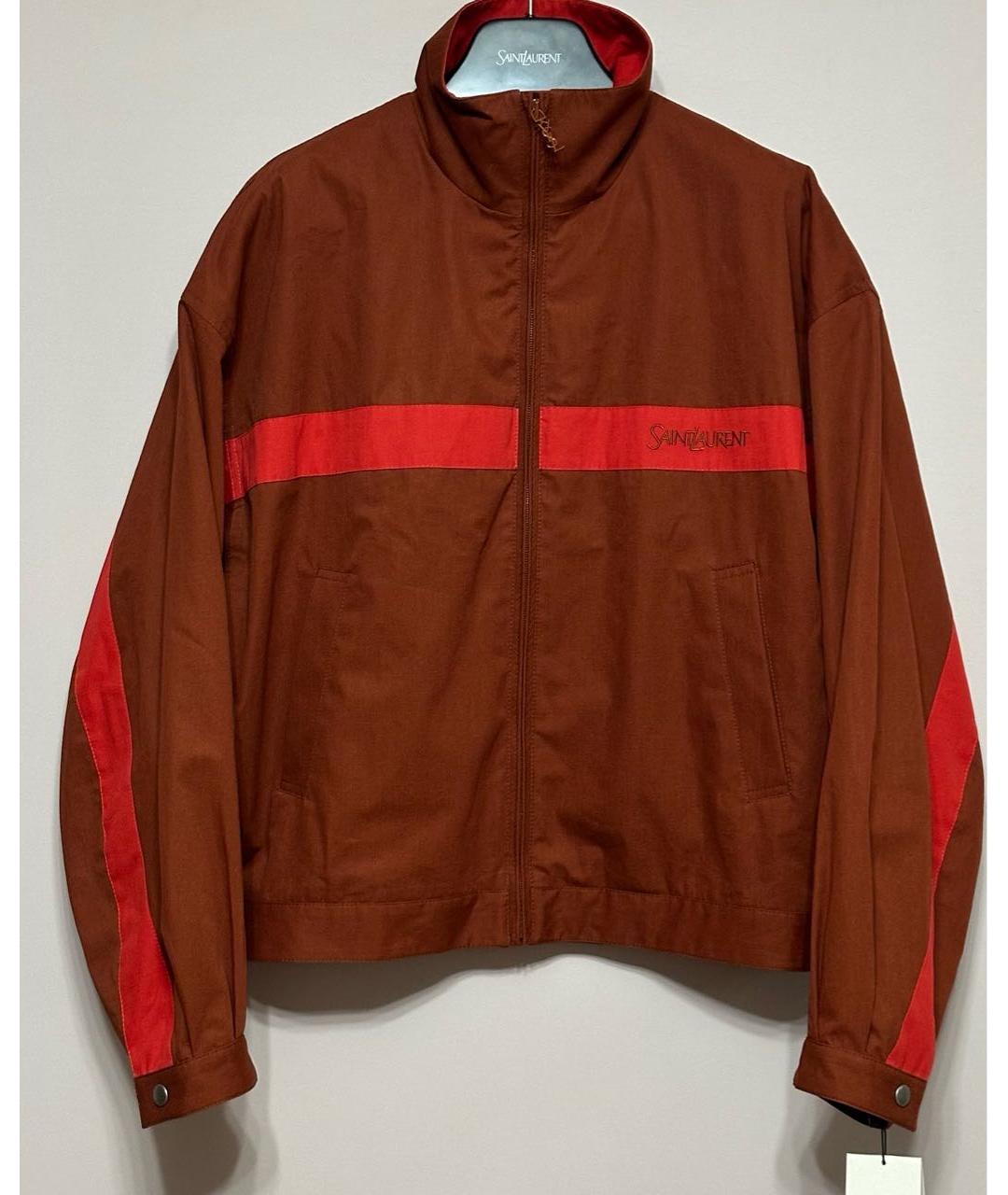 SAINT LAURENT Бордовая куртка, фото 5