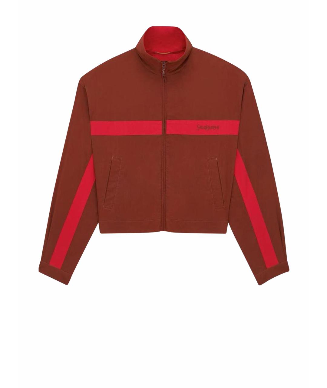 SAINT LAURENT Бордовая куртка, фото 6