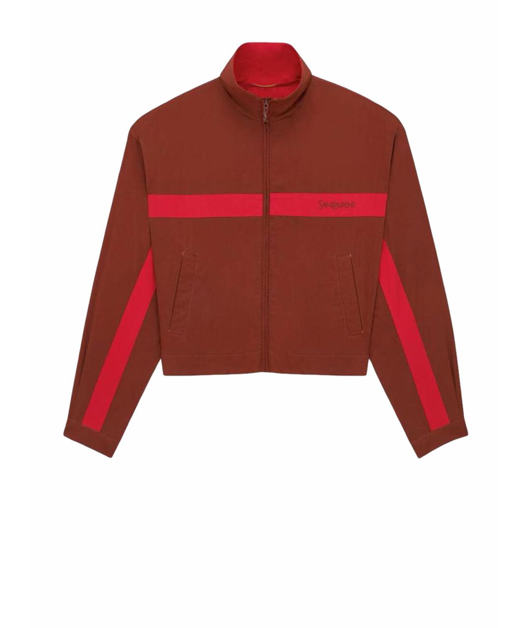 SAINT LAURENT Бордовая куртка, фото 1