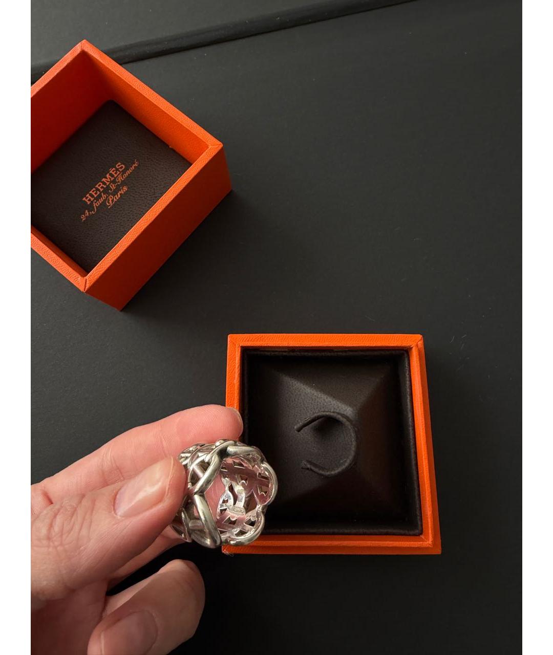 HERMES Серебряное серебряное кольцо, фото 7