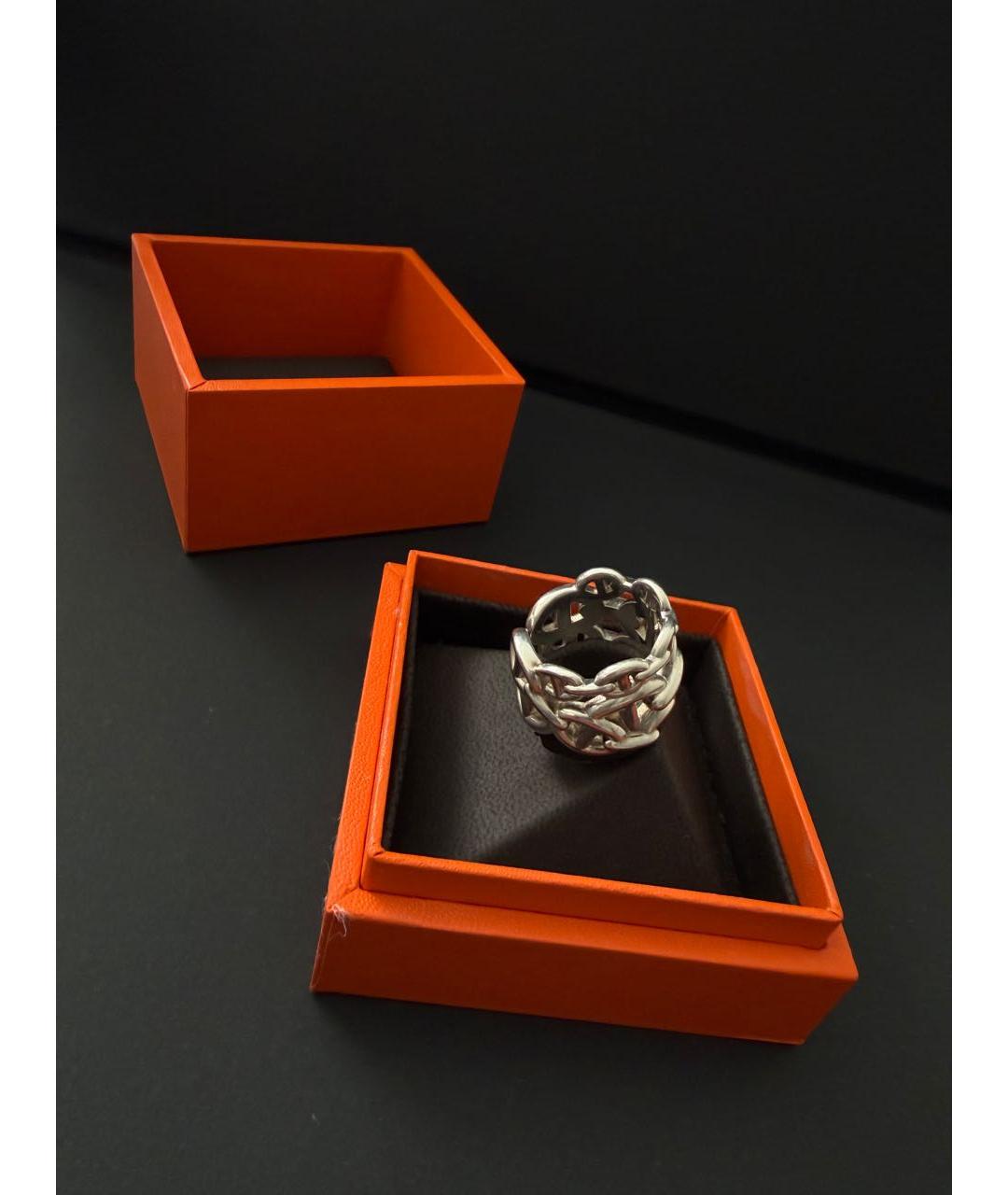HERMES Серебряное серебряное кольцо, фото 4