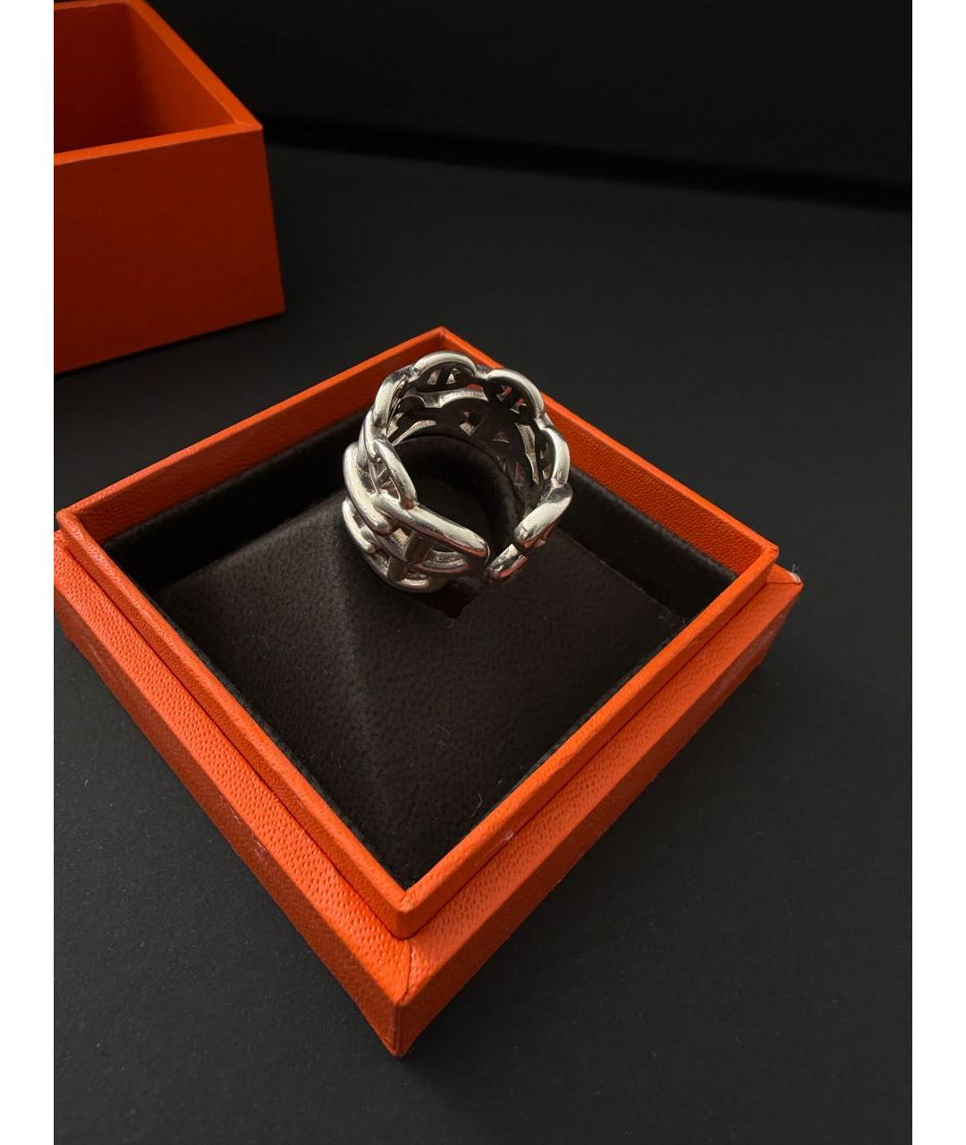 HERMES Серебряное серебряное кольцо, фото 3
