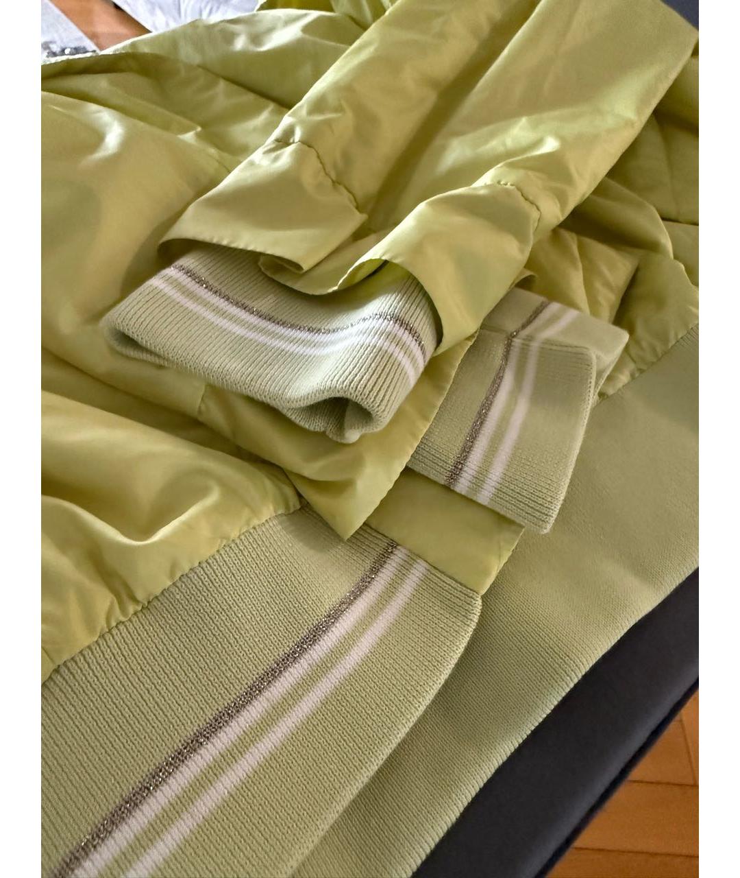 LORENA ANTONIAZZI Желтая полиэстеровая куртка, фото 5