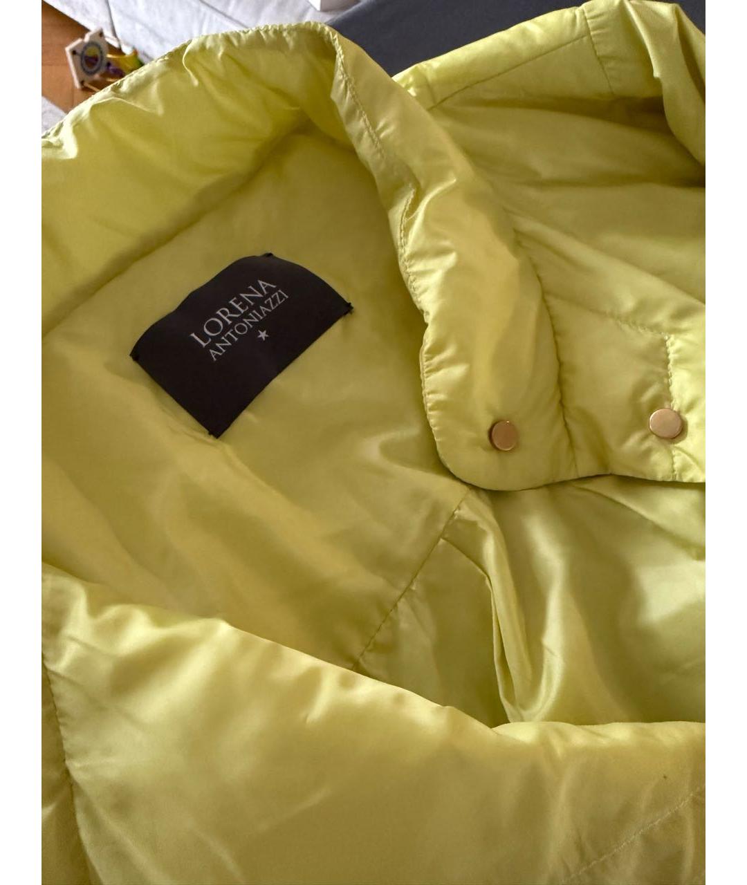 LORENA ANTONIAZZI Желтая полиэстеровая куртка, фото 3