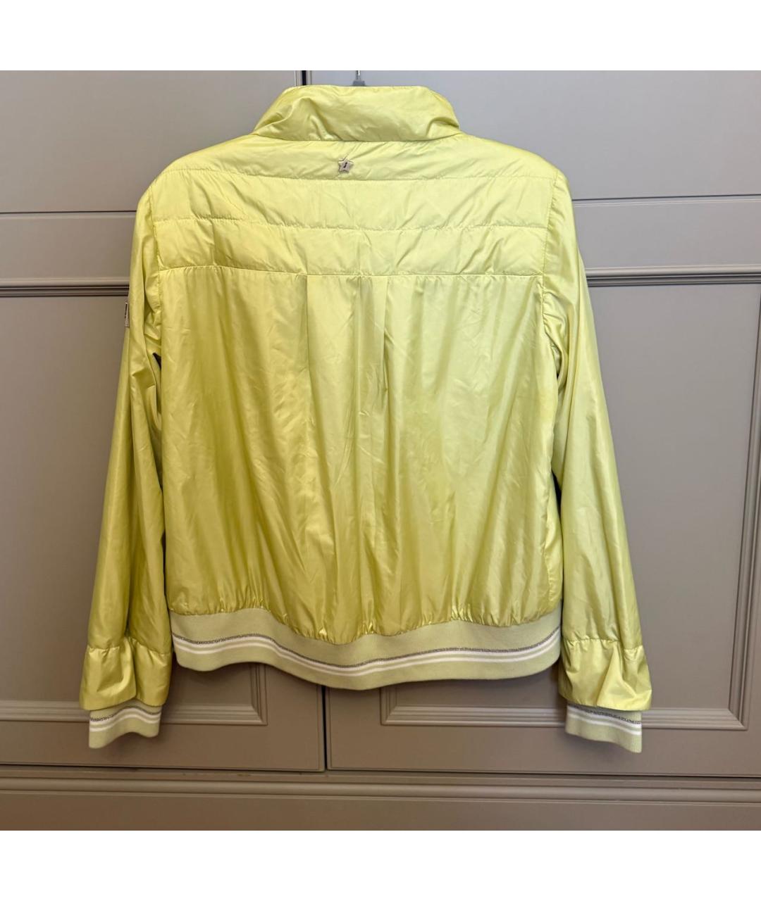 LORENA ANTONIAZZI Желтая полиэстеровая куртка, фото 2