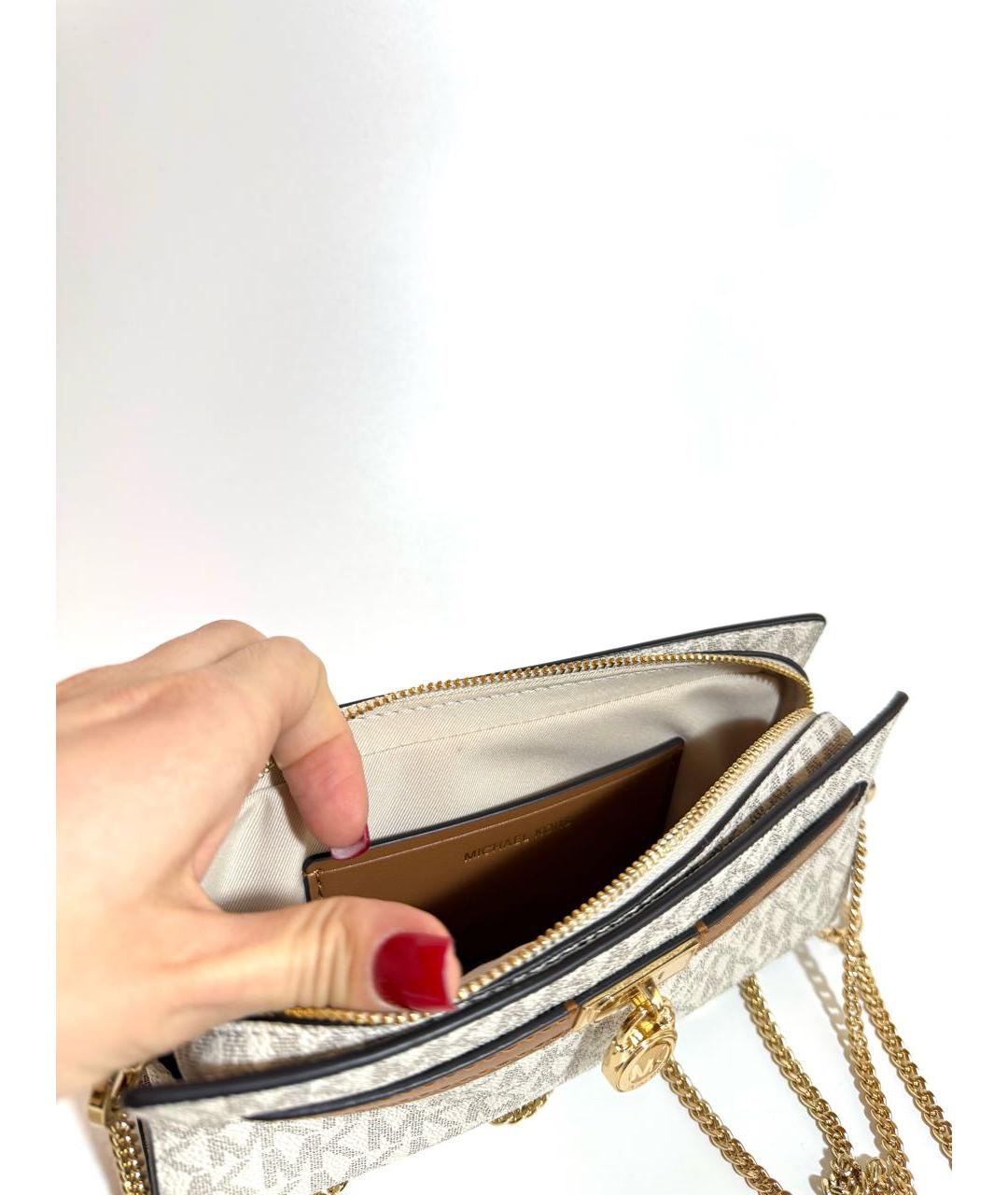 MICHAEL KORS Белая сумка через плечо, фото 4