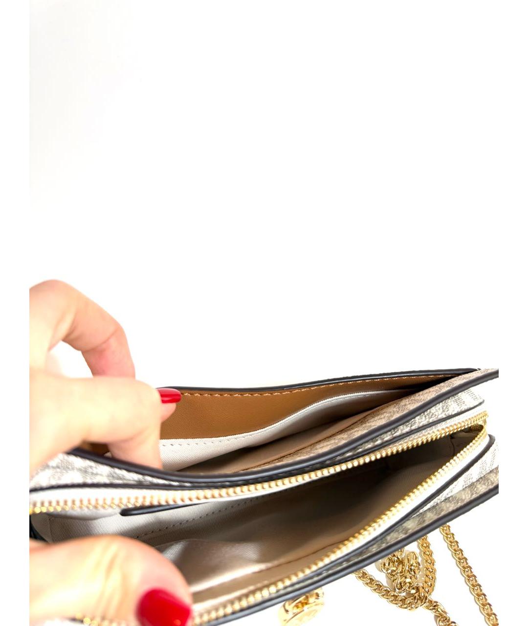 MICHAEL KORS Белая сумка через плечо, фото 5