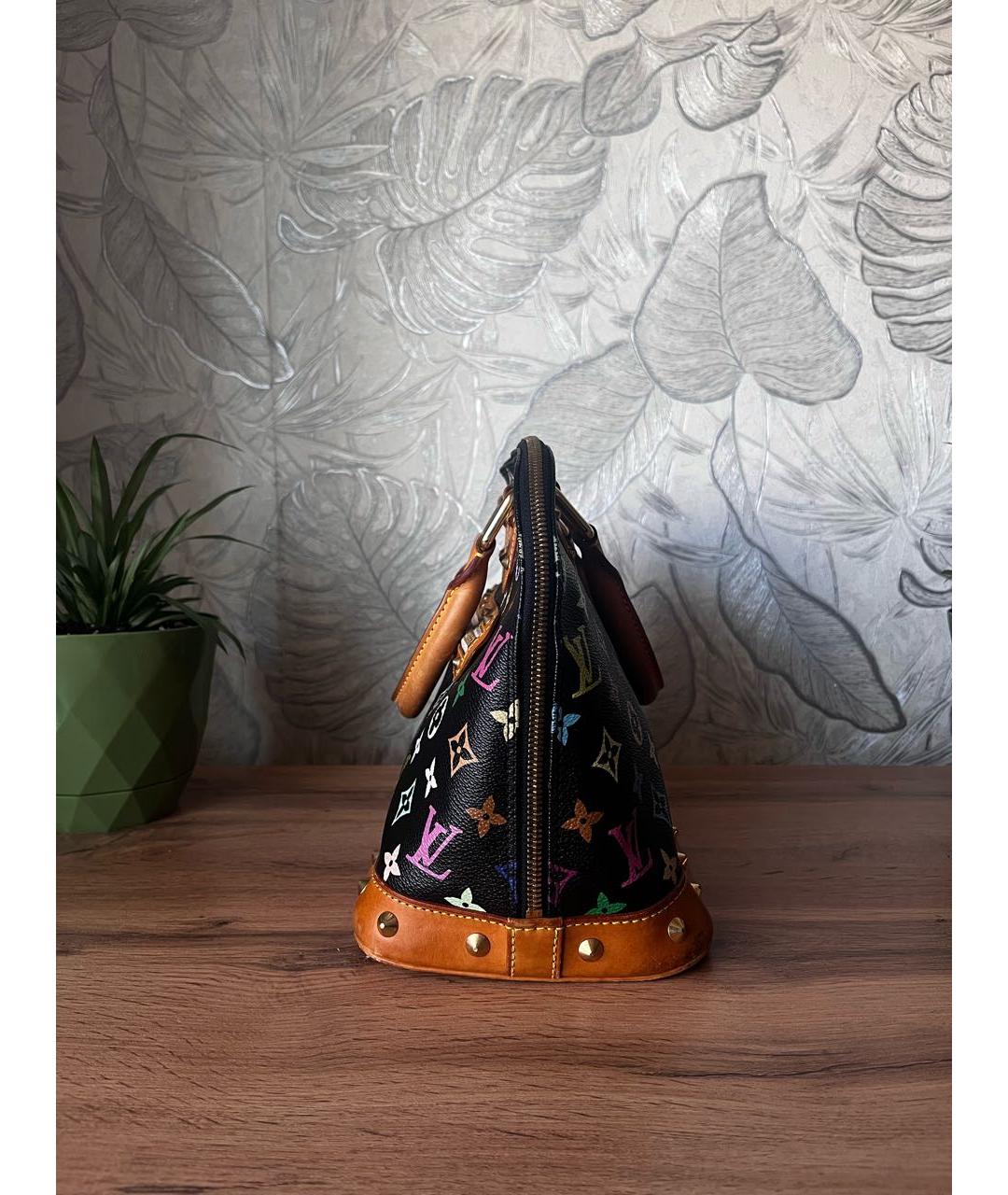 LOUIS VUITTON Черная сумка с короткими ручками, фото 4