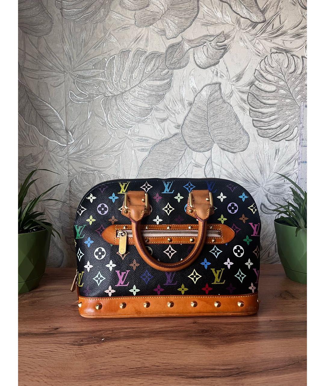 LOUIS VUITTON Черная сумка с короткими ручками, фото 7