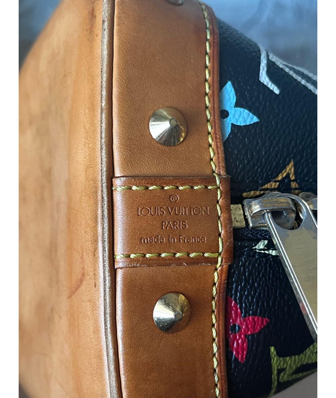 LOUIS VUITTON Черная сумка с короткими ручками, фото 5