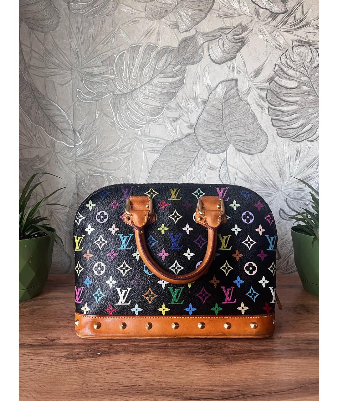 LOUIS VUITTON Черная сумка с короткими ручками, фото 3