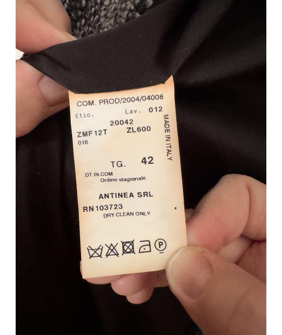 ARMANI COLLEZIONI Серый шерстяной жакет/пиджак, фото 4