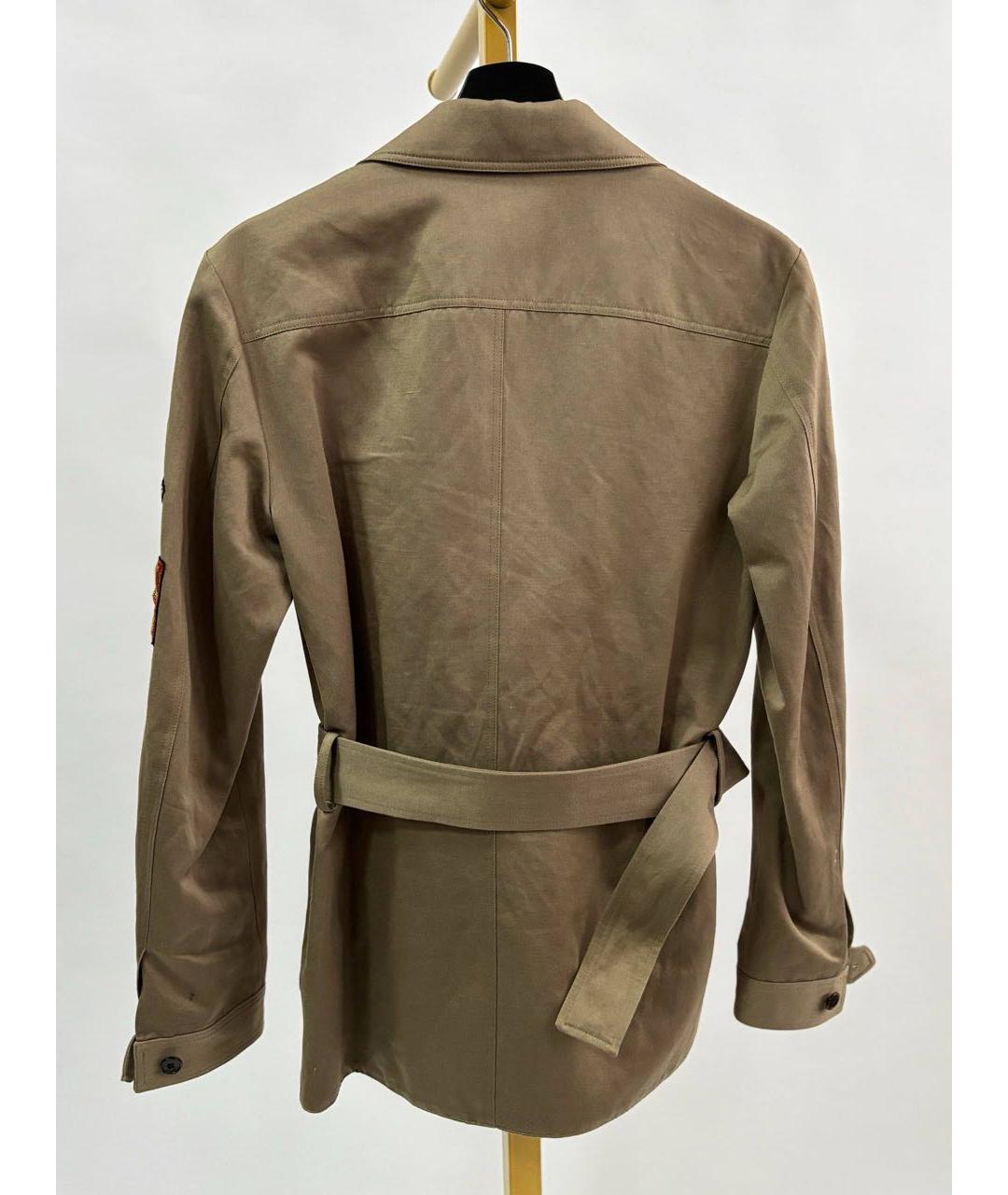 SAINT LAURENT Хаки хлопковый жакет/пиджак, фото 2