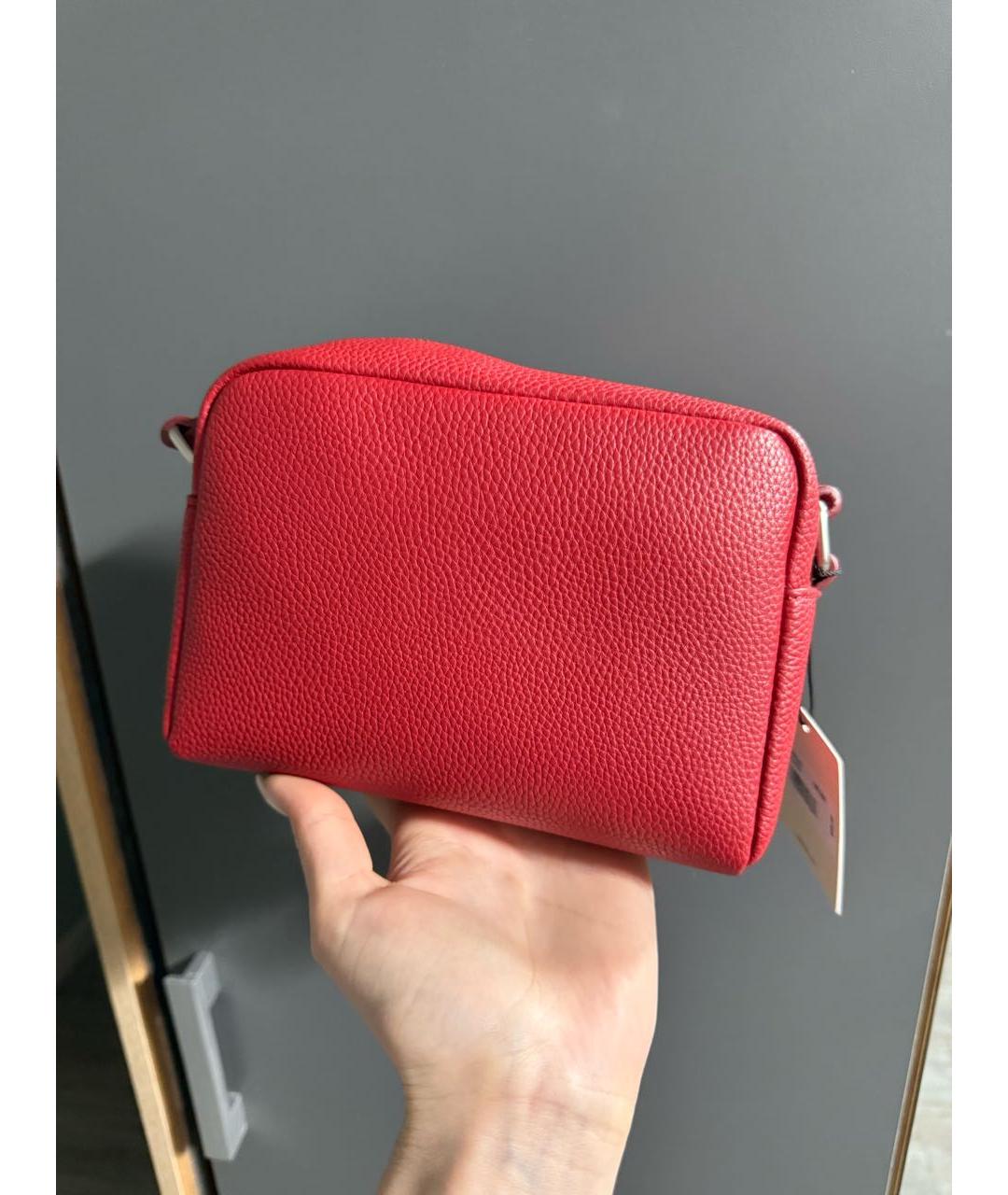 CALVIN KLEIN Красная сумка через плечо из искусственной кожи, фото 3