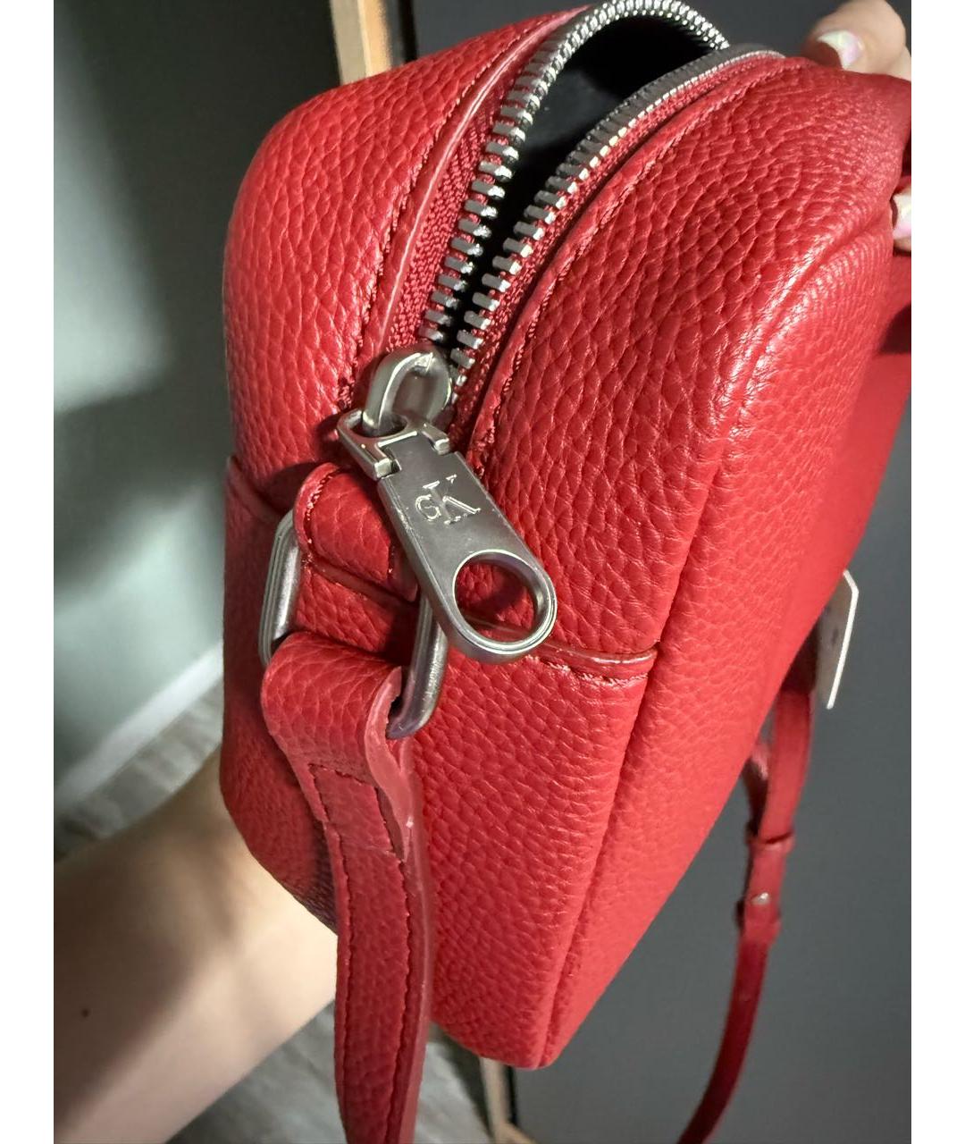 CALVIN KLEIN Красная сумка через плечо из искусственной кожи, фото 2