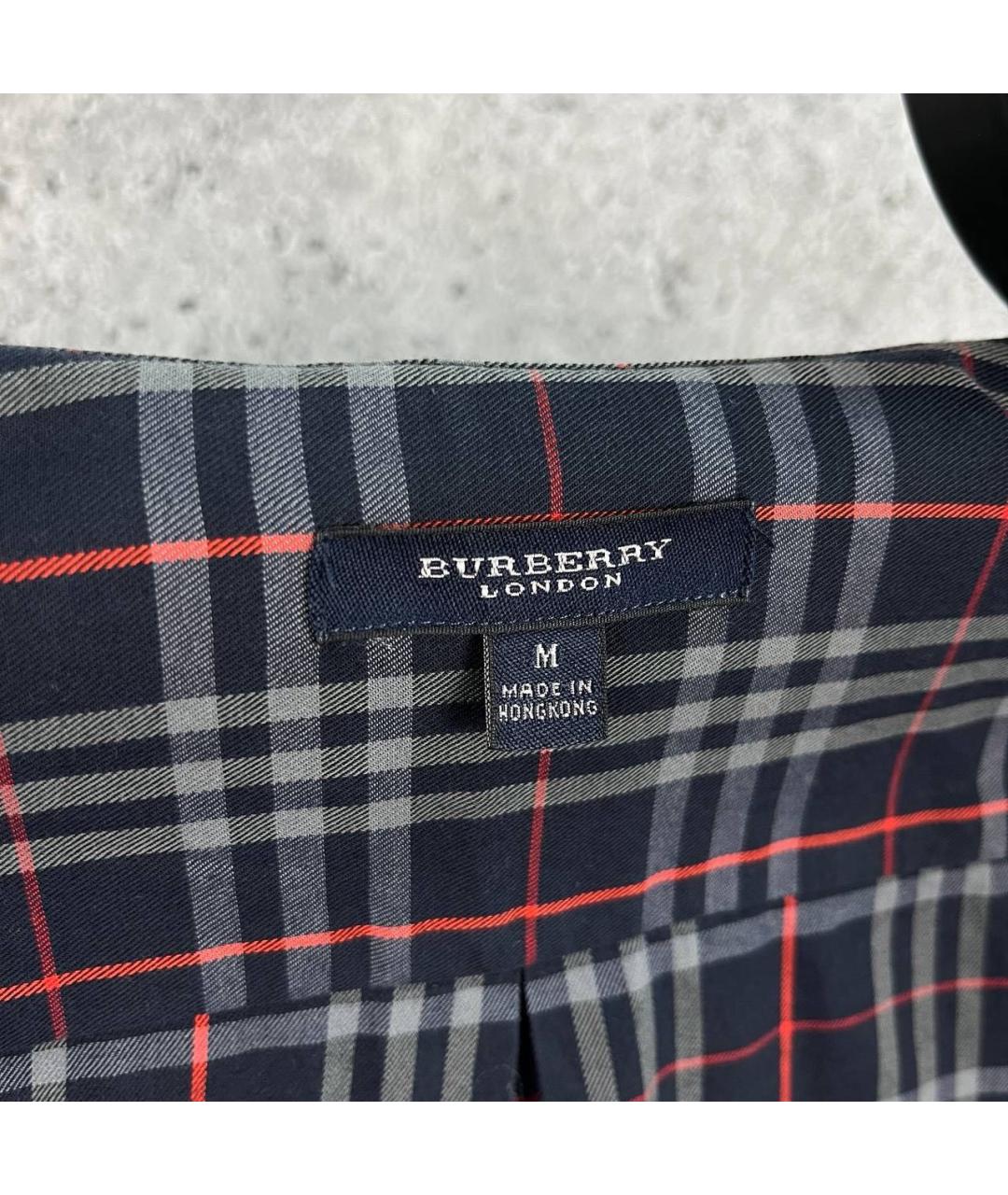 BURBERRY Синяя хлопковая классическая рубашка, фото 3