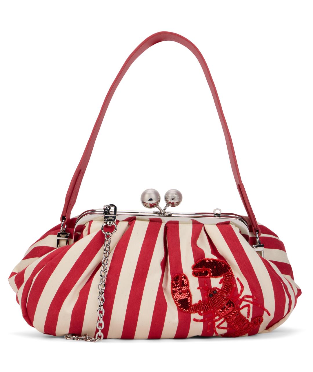 WEEKEND MAX MARA Красная хлопковая сумка через плечо, фото 2