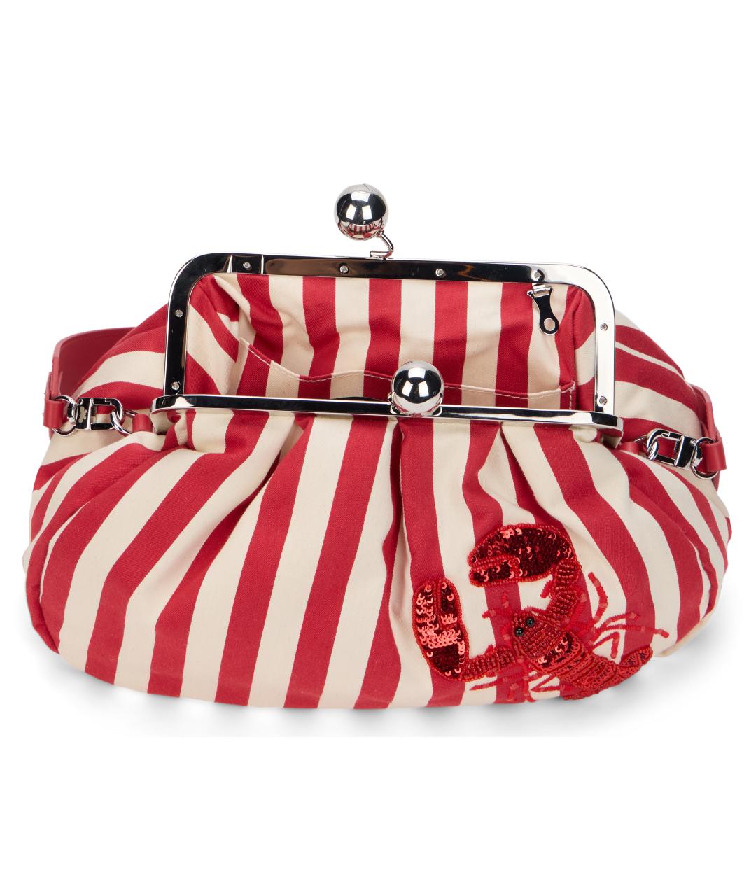 WEEKEND MAX MARA Красная хлопковая сумка через плечо, фото 5