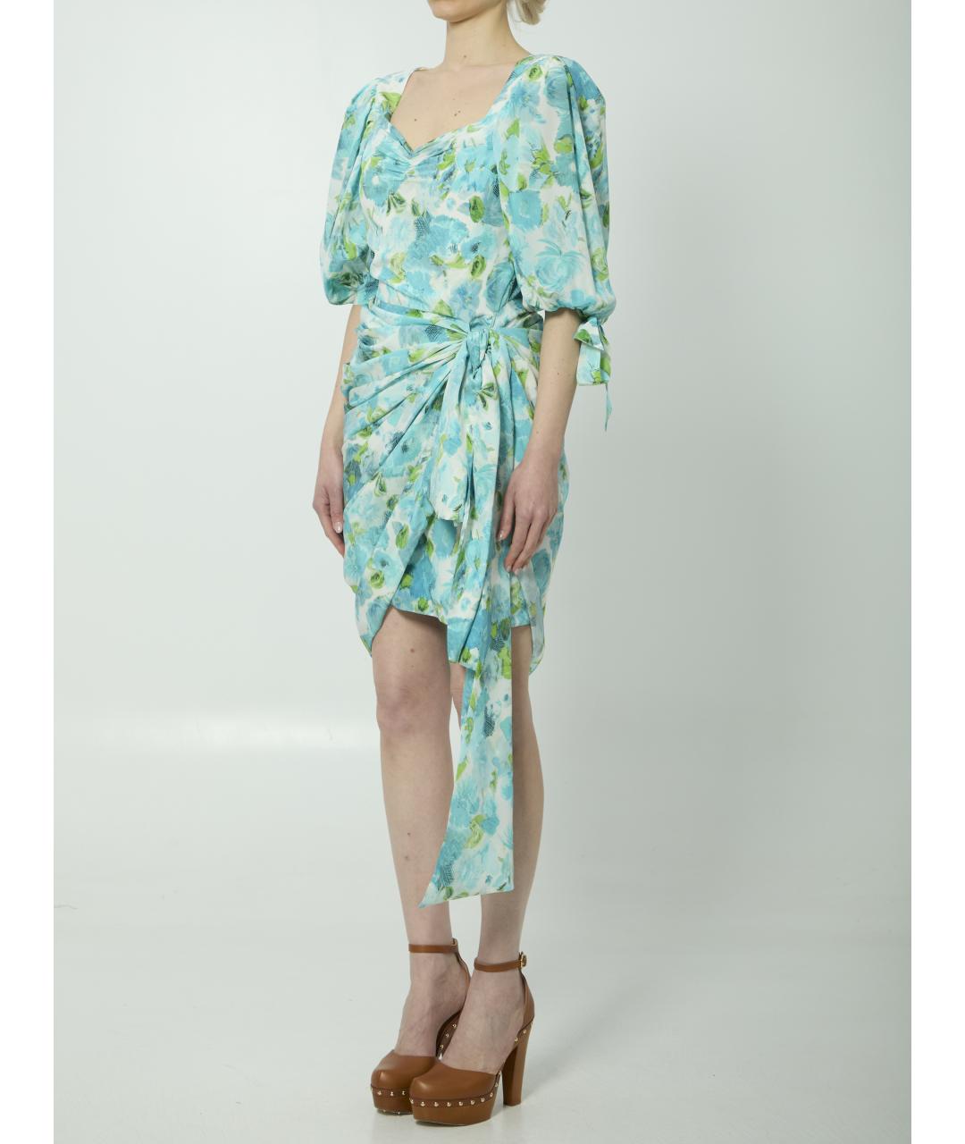 CHLOE Мульти шелковое повседневное платье, фото 2