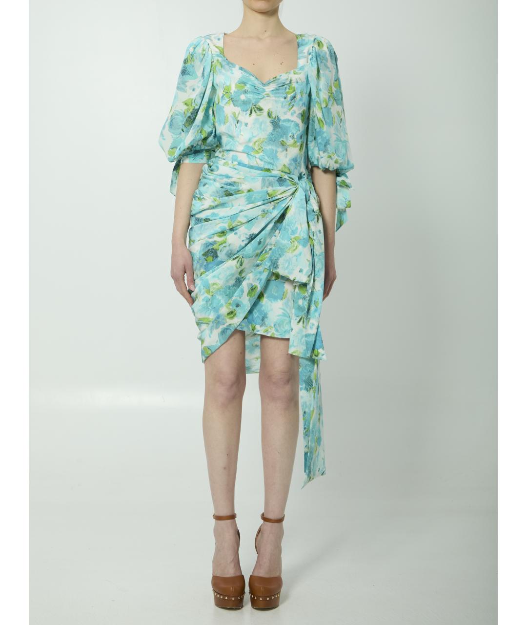 CHLOE Мульти шелковое повседневное платье, фото 5