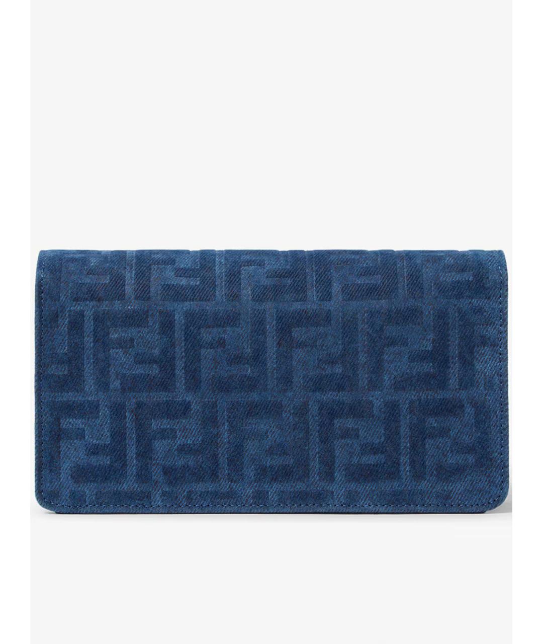 FENDI Синяя сумка через плечо, фото 3