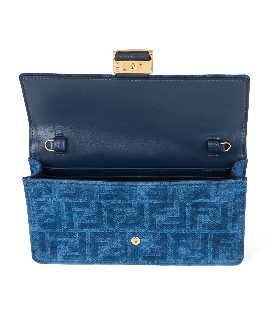 FENDI Синяя сумка через плечо, фото 5