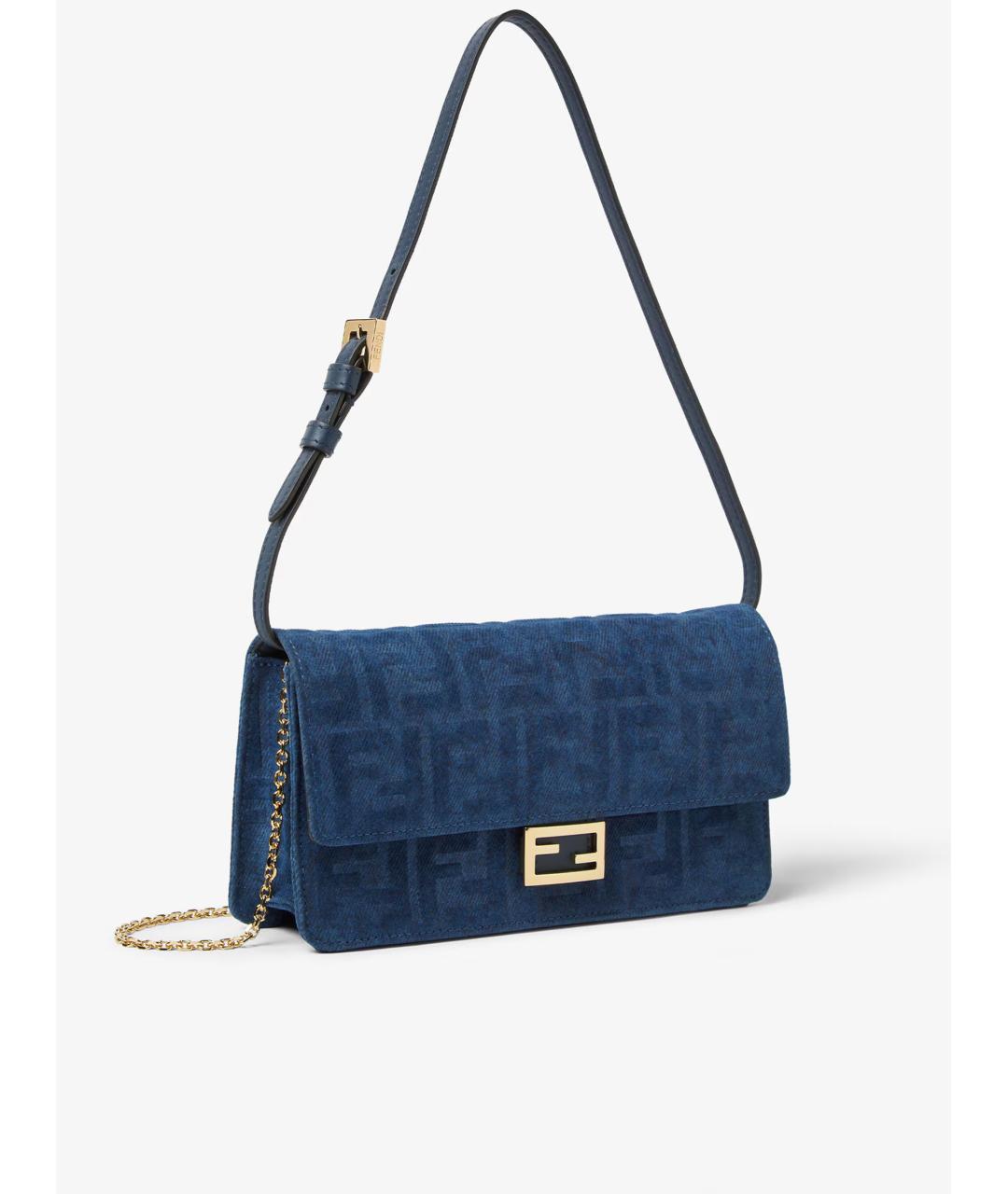 FENDI Синяя сумка через плечо, фото 2